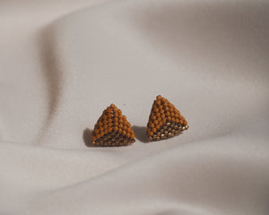 Triangle Stud Earrings | Sienna & Bronze